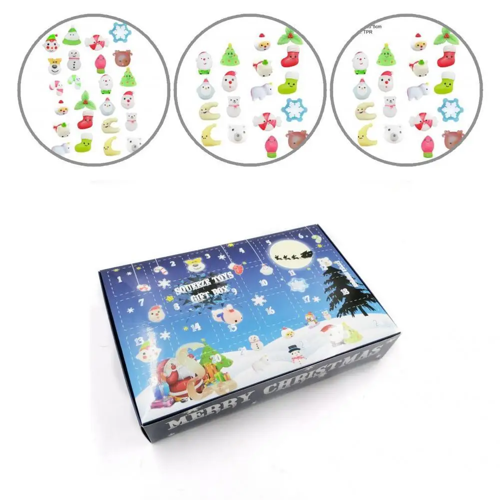 

Stylish 24Pcs/Set Functional Squeeze Toys Gift Box Universal Countdown Gift Box Fun for Kids
