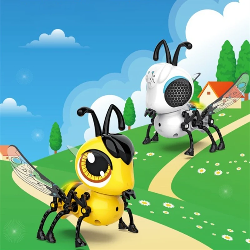 

DIY Electronic Toys Musical Singing Walking Electric Bee Pet Toys for Children Kids Electronic Pets Gift Toy