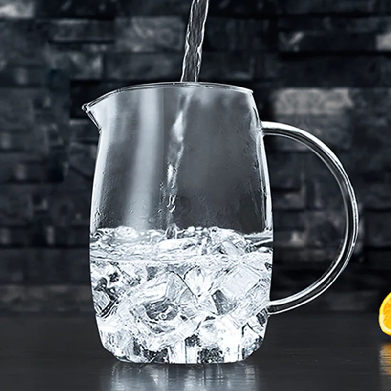 1200 мл утолщенной термостойкого большой емкости стеклянная чашка горшок