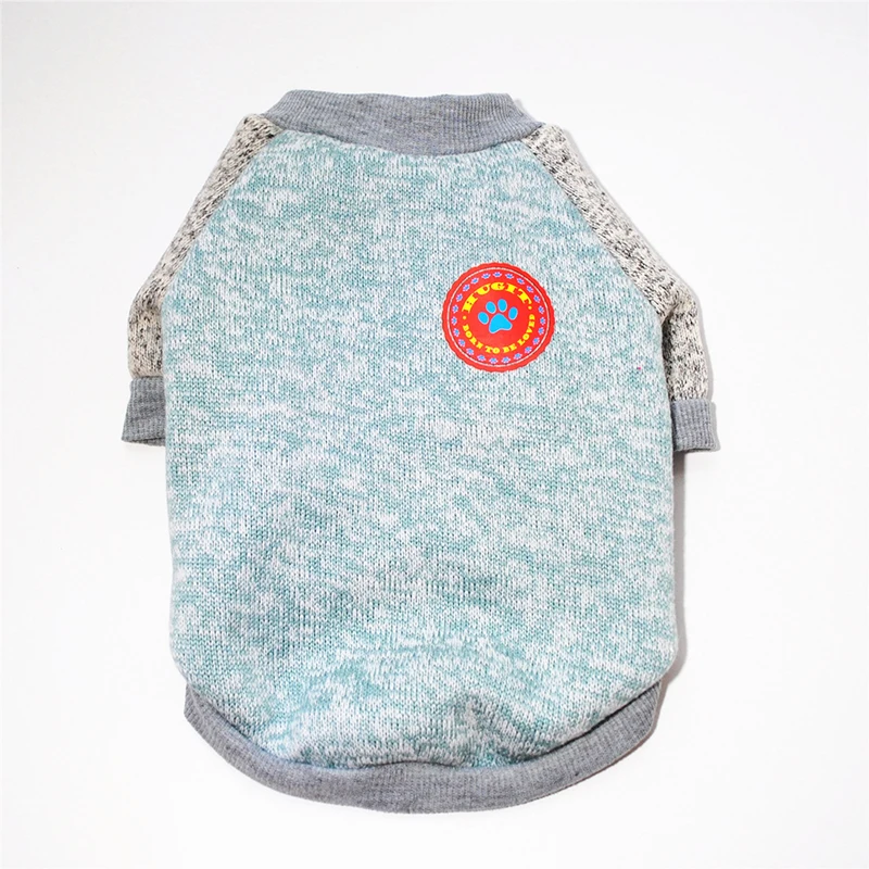

Autumn Winter Sweatshirt Knitted Sweater Velvet Warm Sweater Cotton Pet Costume Dogs Pet Clothes Durable Pet Warm Clothes
