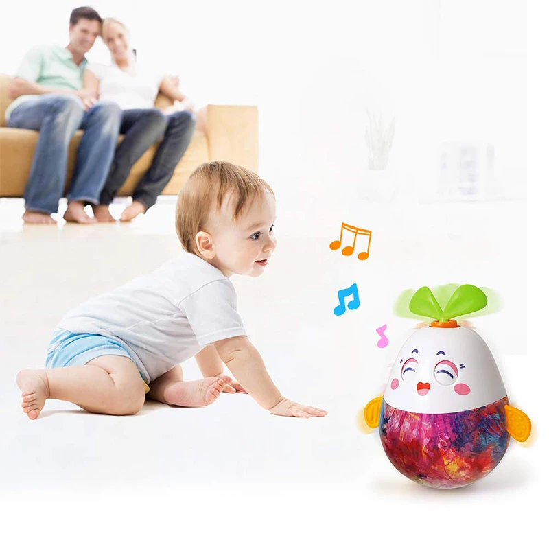 HOLA 3132 детские погремушки Tumbler игрушки для новорожденных Roly Poly кролик мобильные