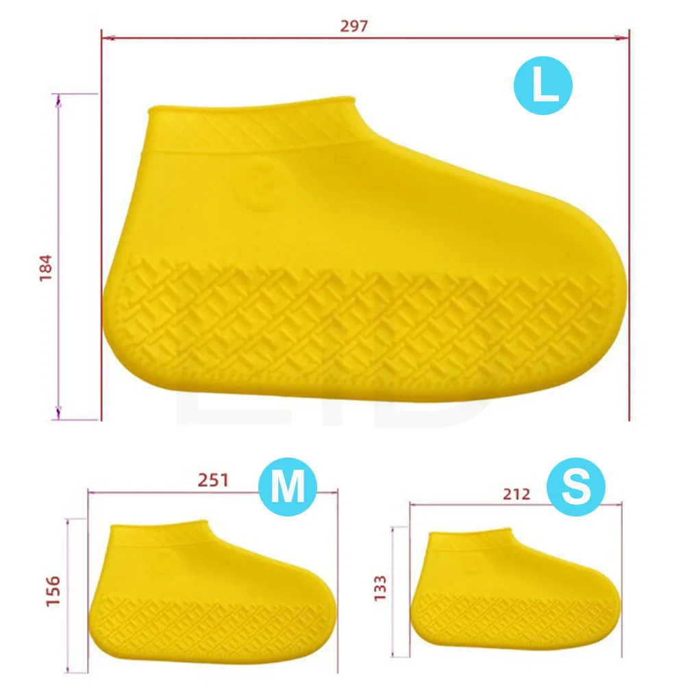 EiD practical Reusable Silicone Waterproof Rain Shoe Cover durable Outdoor Rainproof Hiking Skid-proof Cycling Sport Shoe Cover