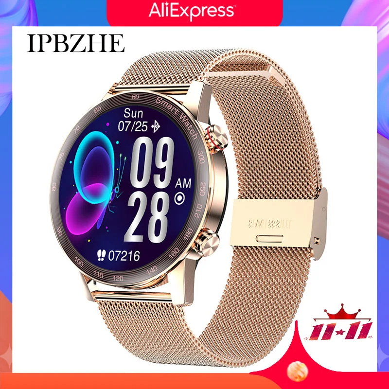

Ipbzhe Smart Watch Men Android Bluetooth Call Smart Watch Men Music Sports Connect TWS Headse Smartwatch women For Huawei Iphone