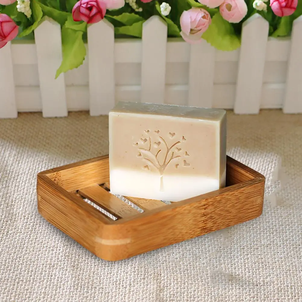 Ящик для мыла ванной комнаты простой деревянный поднос антидеформационный