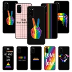 Чехол для телефона SamSung Galaxy S Note 10, 20, 7, 6, 9, 8 Plus Edge, E, ультралегкий Черный Водонепроницаемый чехол из ТПУ, Радужный, для геев, лесбиянок, ЛГБТ