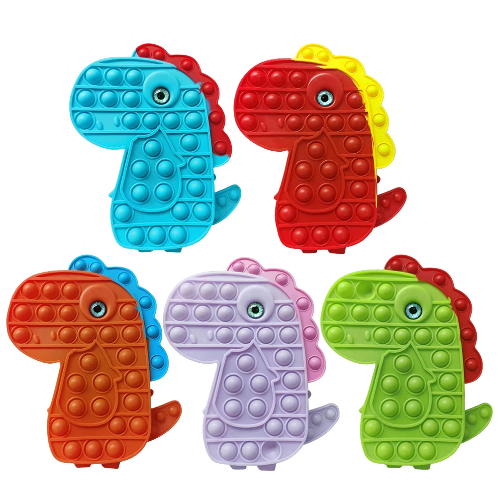 

Мини антистрессовая пузырьковая сумка динозавра, игрушки-антистресс, милая сумка для хранения с прессом, детская и взрослая игрушка с затем...