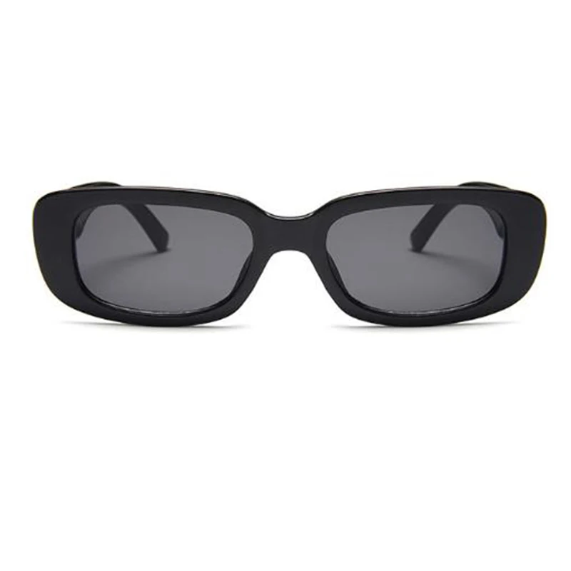 Черные прямоугольные солнцезащитные очки для женщин роскошные брендовые