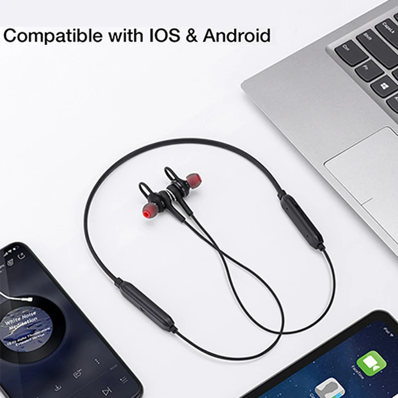 Новинка 2020 спортивные bluetooth наушники 8D стерео IPX5 Водонепроницаемая гарнитура HIFI