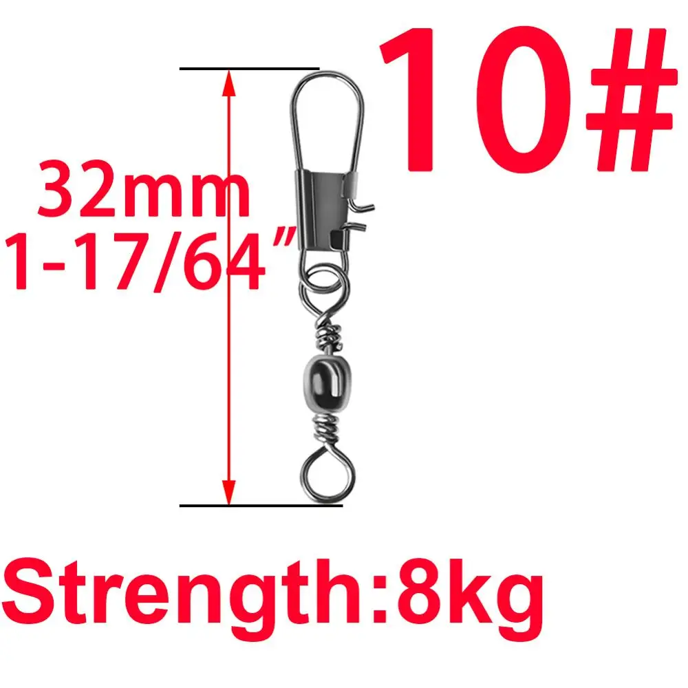 32mm 50pcs 50 шт. Вертлюги Блокировка оснастки рыболовные приманки снасти шестерни аксессуары разъем медь Вертлюги контактный подшипник прокатки твердой рыбы инструмент - Цвет: 32mm 50pcs