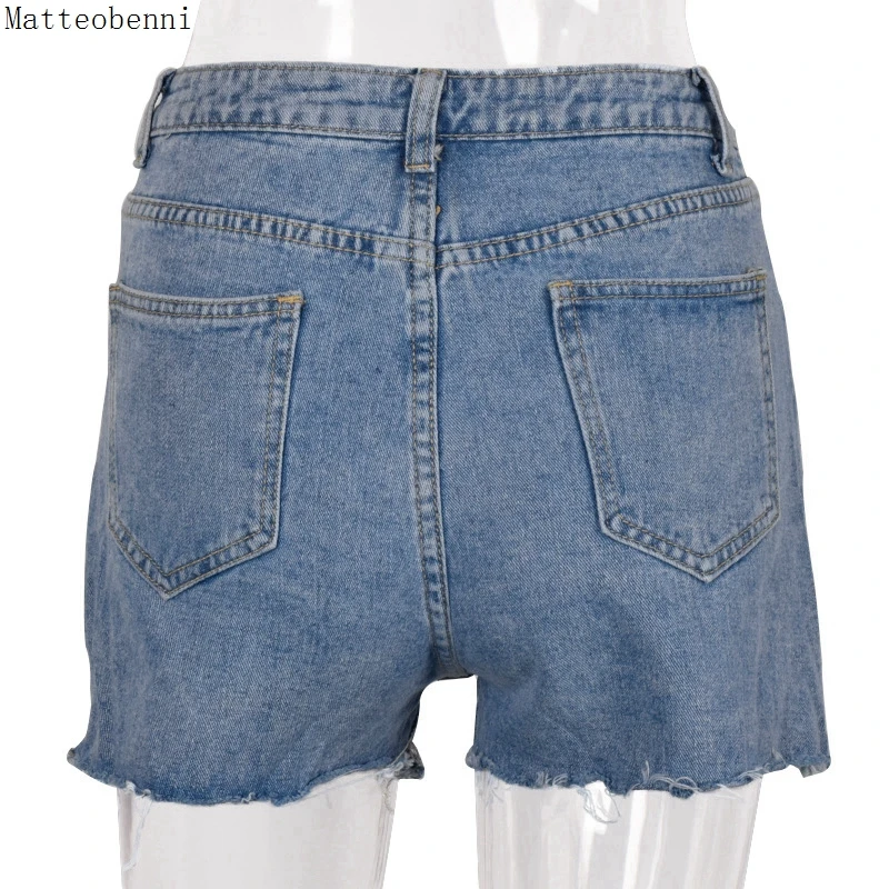 Летние женские модные пикантные джинсовые шорты с бахромой 2020 винтажные рваные