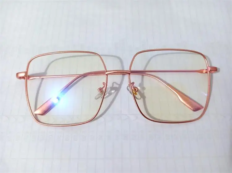 Pink Clear Новые очки Квадратные прозрачные очки Женские винтажные круглые компьютерные blueray очки Модные Ретро прозрачные женские очки - Цвет оправы: Pink Clear