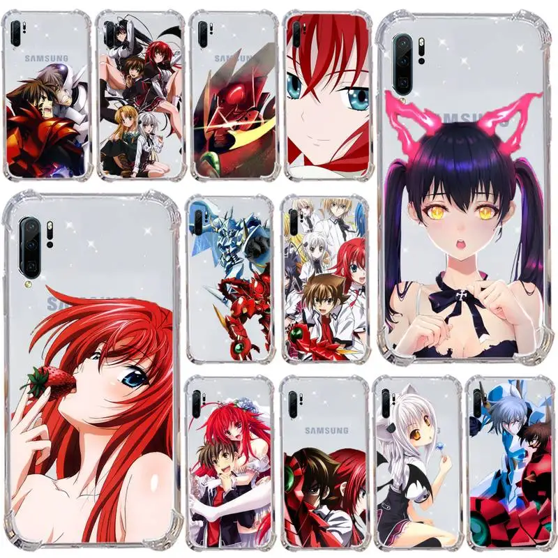 

High school dxd Anime Phone Case Samsung s9 s10 s20 Huawei honor P20 P30 P40 xiaomi note mi 8 9 pro lite plus mobile bags funda