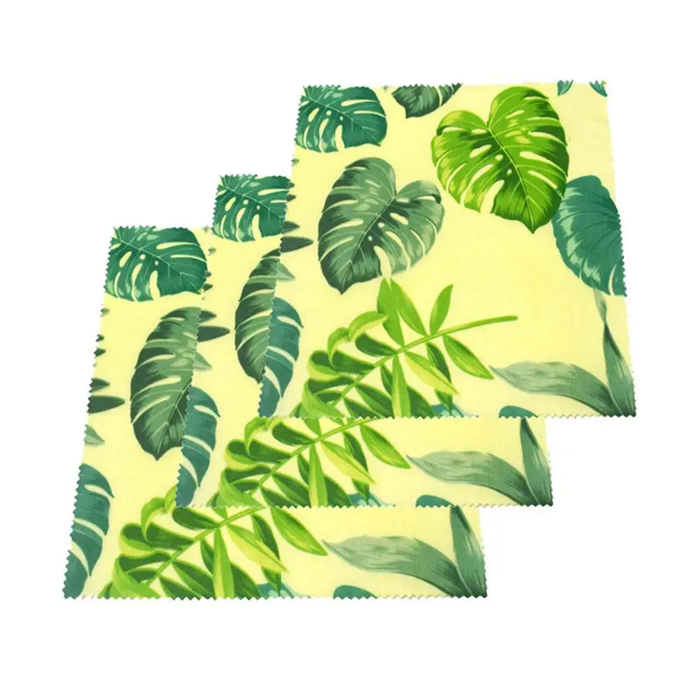 Big leaf Многоразовая упаковочная упаковка, упаковка для сохранения свежести, крышка, стрейч вакуумная пищевая упаковка, пчелиный воск, ткань, защита свежести, посылка - Цвет: Big leaf