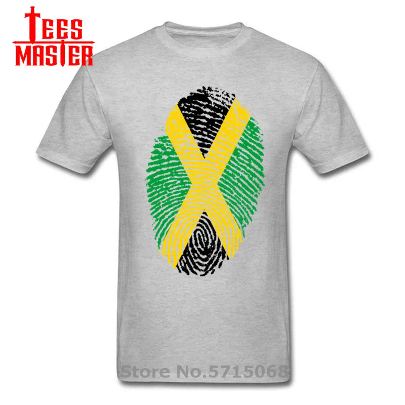Ямайка Флаг Футболка с отпечатком пальца Для мужчин мужской дизайн на заказ