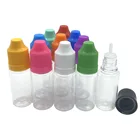 10 шт., 10 мл, прозрачная ПЭТ бутылка, жесткая пластиковая капельница, пустые бутылки с безопасной для детей крышкой, E, жидкая игла, флакон