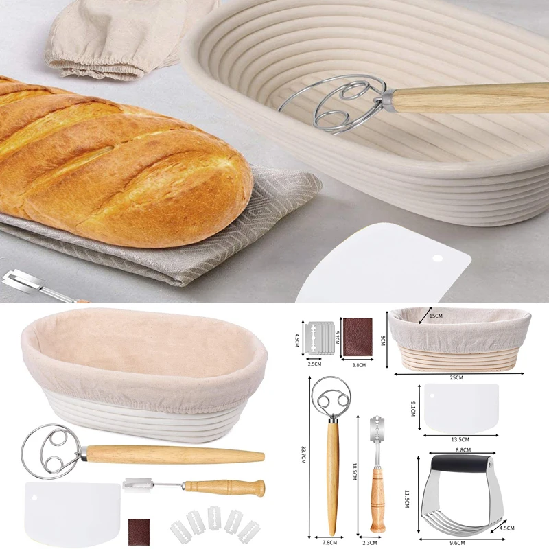 

11 шт./компл. багет, французский хлеб, корзины для массы, тесто Banneton Brotform наборы для выпечки