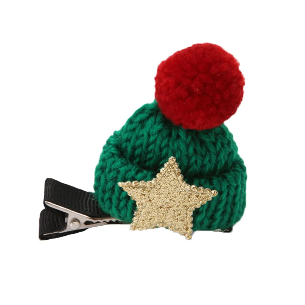 Головные уборы Для детей Рождественская шапка вязаная плюшевая с изображением