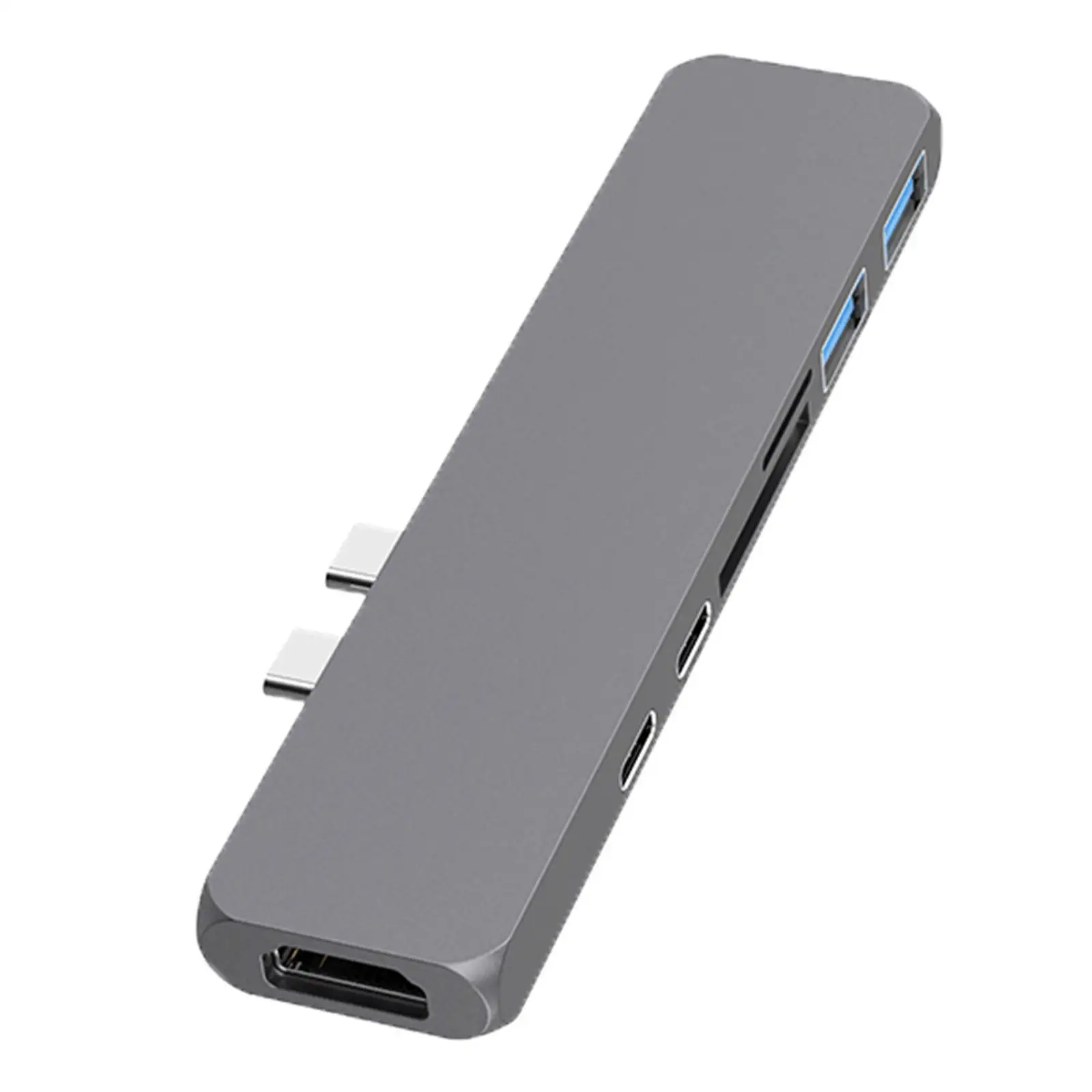 

7-in-2 USB-C to USB3.0 Hub Interface Adapter for Type-C Laptops TF Card