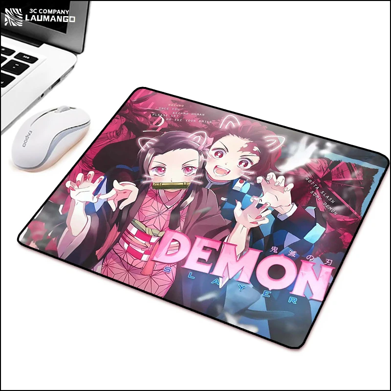 

Gaming Pc Mat Demon Slayer Kimetsu No Yaiba Game Pad Mouse Stitch Gamers Accessories Pad on the Table Xxl Mousepad Company Cs Go