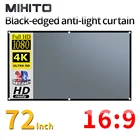 Прожектор MIXITO, светодиодный, 72 дюйма, 16:9 HD, с крючком для отверстий