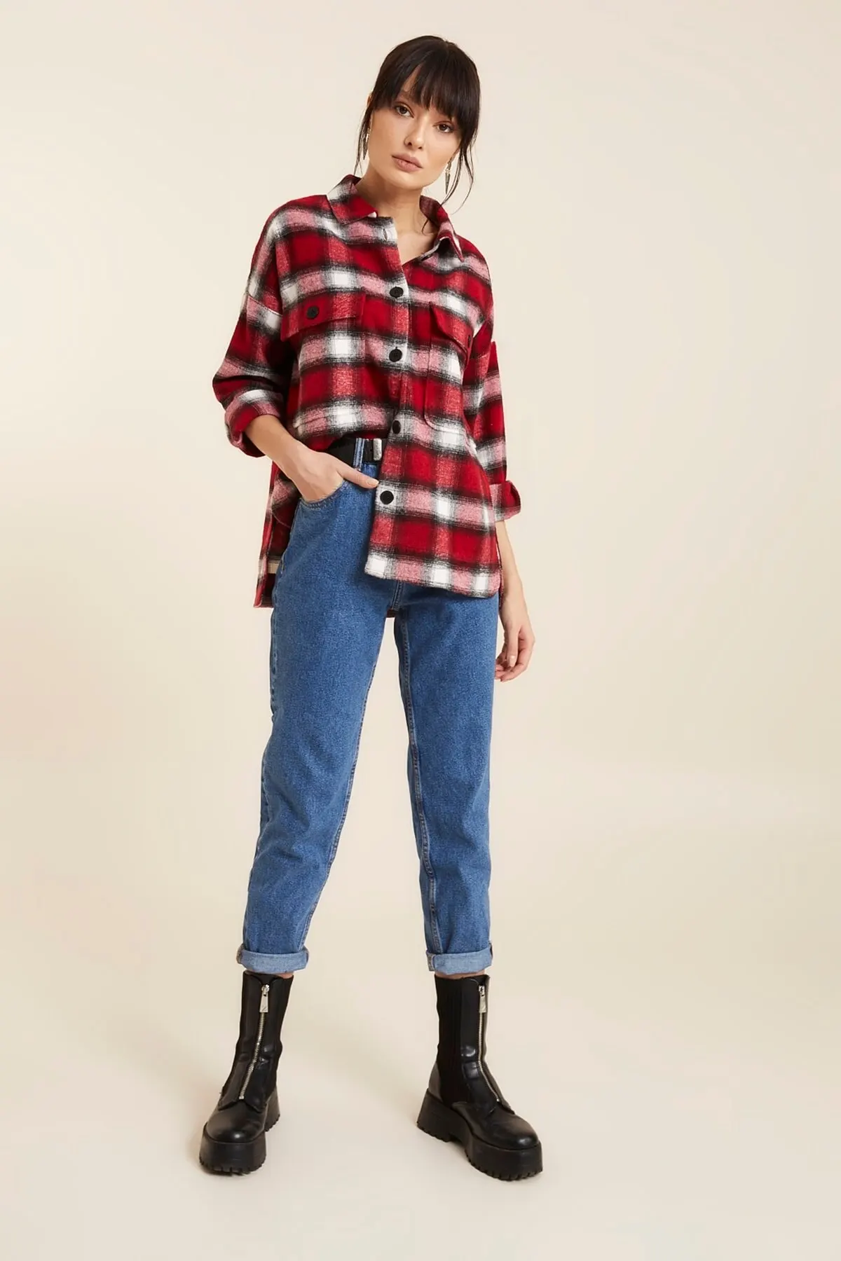 

Женская рубашка в красную клетку lumberjack