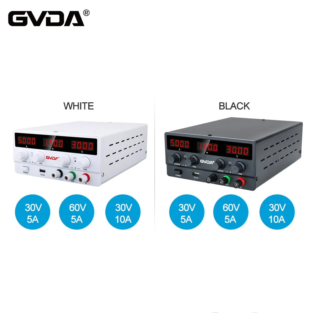 GVDA DC Regulated Laboratory Power Supply Voltage Regulator Switch Stabilized Adjustable Lab Bench Source | Обустройство дома