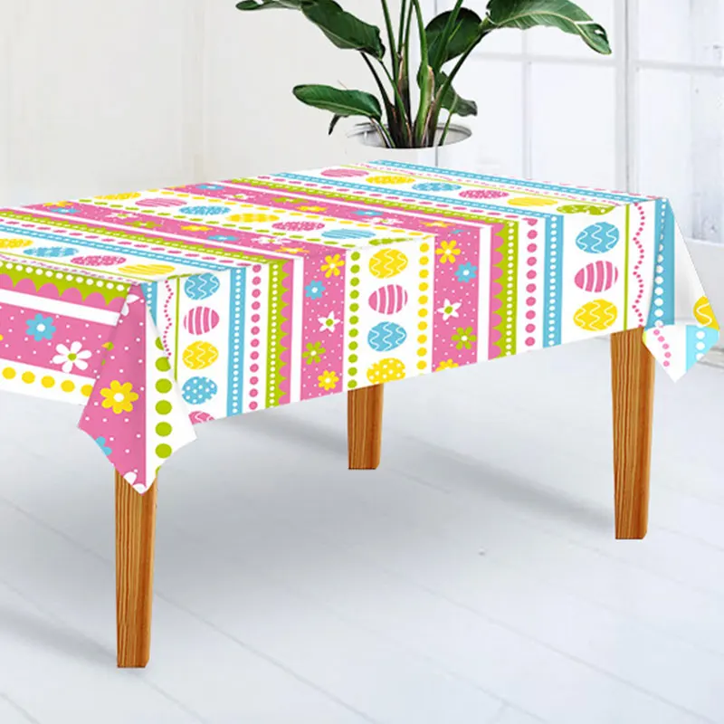 

Tablecloth Easter PEVA Rectangular Table Mat Dining Table Waterproof Tablecloth Kitchen Table Cloth Party Decoration