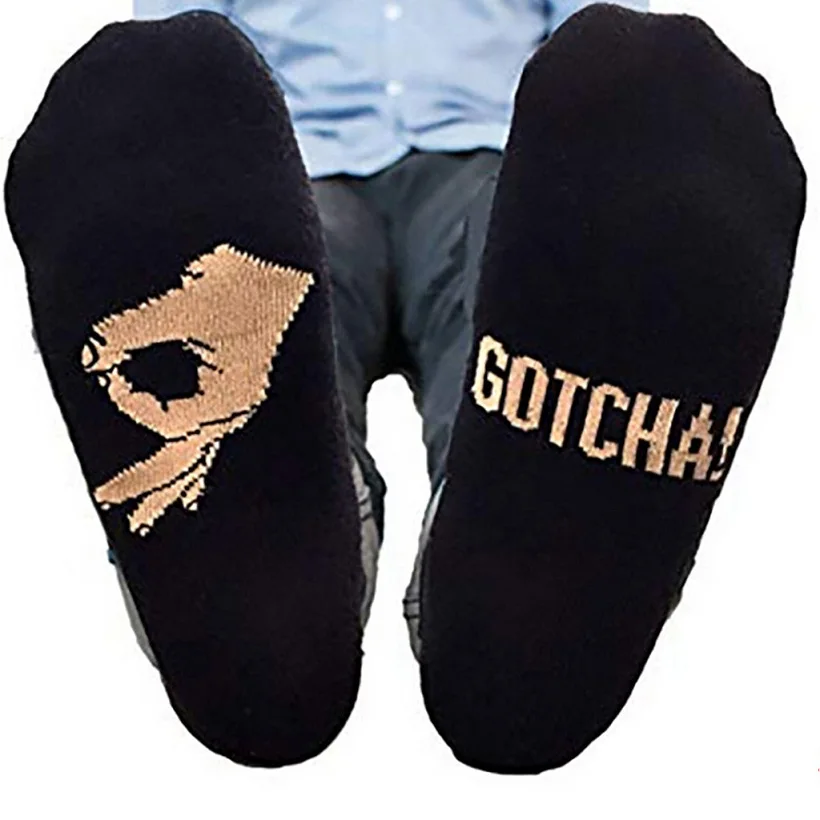 18 Colors Men Unisex Winter Knitted Mid-Calf Long Crew Socks Funny OK Gesture Printed Hip-Hop Trendy Cotton Hosiery Skateboard - Цвет: 2