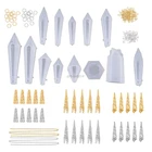 1 компл. Кристалл эпоксидная смола, форма литье маятника силиконовая форма ручной работы DIY ремесла Серьги Ожерелье Подвески Инструменты для изготовления ювелирных изделий