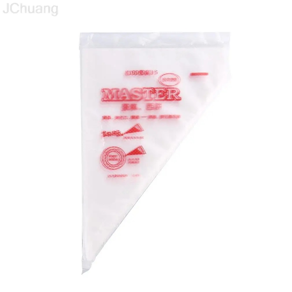 

100 PCS Baking Decorating Bag For Baking Cake Tool Disposable Piping Bag Icing Nozzle Fondant Cake Decorating Pastry Tips Tools