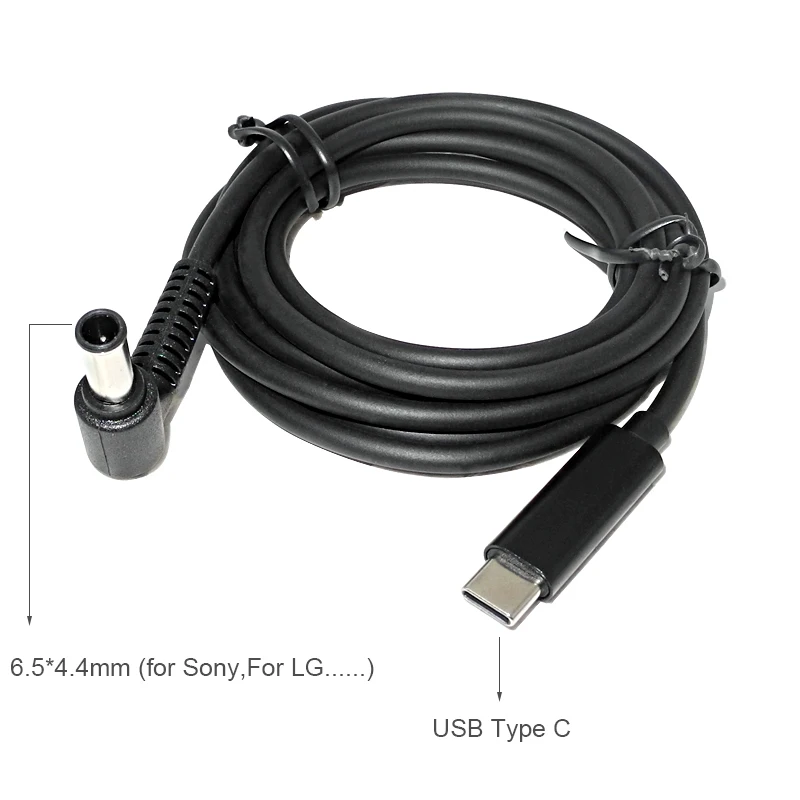 Переходник с USB Type C на 6 5x4 4 мм кабель для зарядки ноутбука адаптер питания Sony