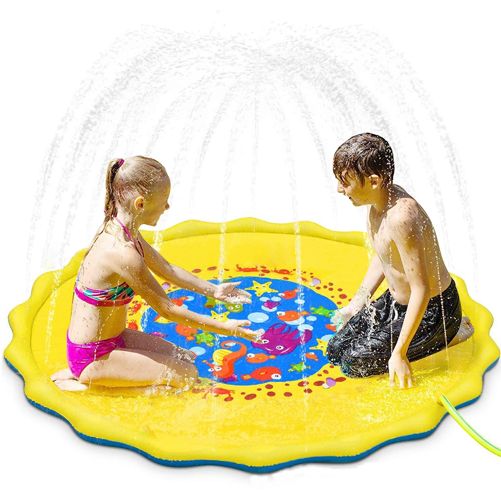 Надувной детский коврик для разбрызгивания воды 170 см сада и игр|Оборудование