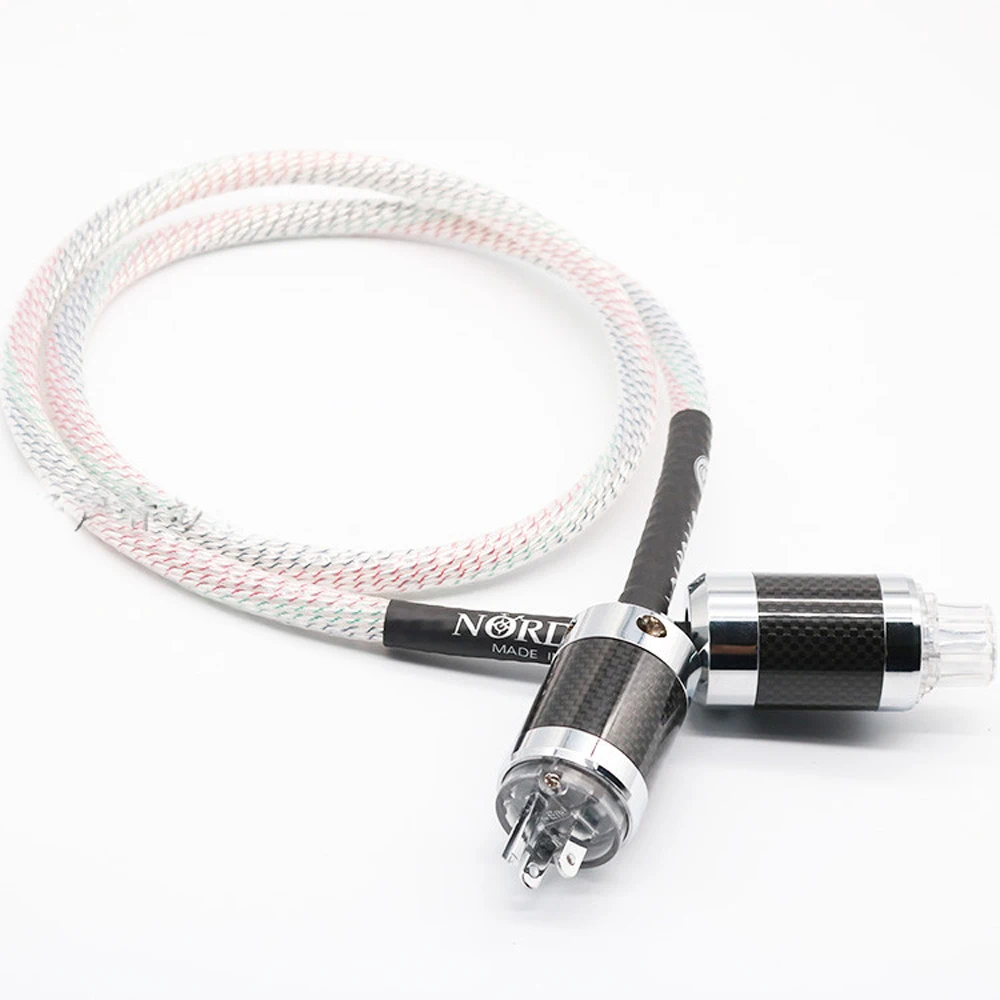 Высококлассный кабель питания Valhalla фотоэлектрический 7N OFC шнур с европейской