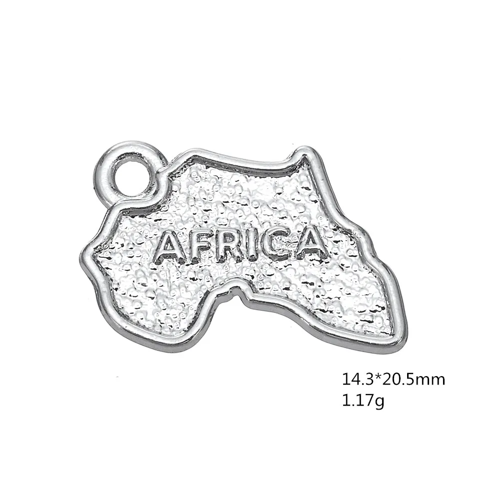

Antique Charms for Jewelry Making Nation Map SPAIN IRELAND ITALY MEXICO AFRICA BRAZIL Scotland Pendant DIY Accessories