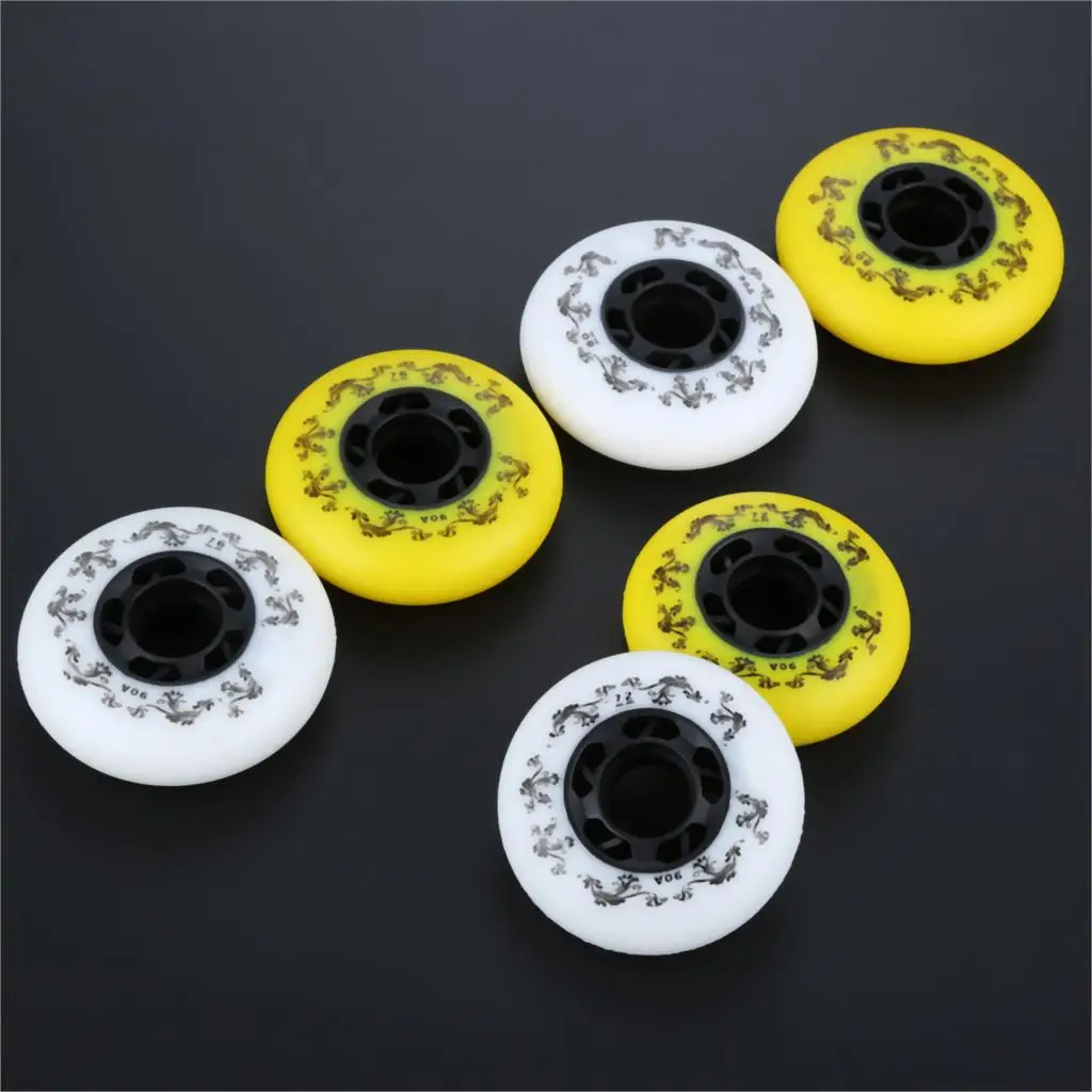 8 шт. 90A роликовые коньки с колесами тормозное лезвие скользящие колеса для