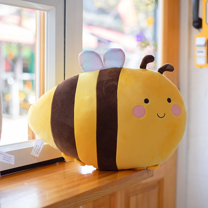 

50CM New Anime Kawaii Plush Bee Duck Pillow Baby Toys Super Soft Stuffed Toy High Quality Pillow Baby Room Home Decor Kids' Gift