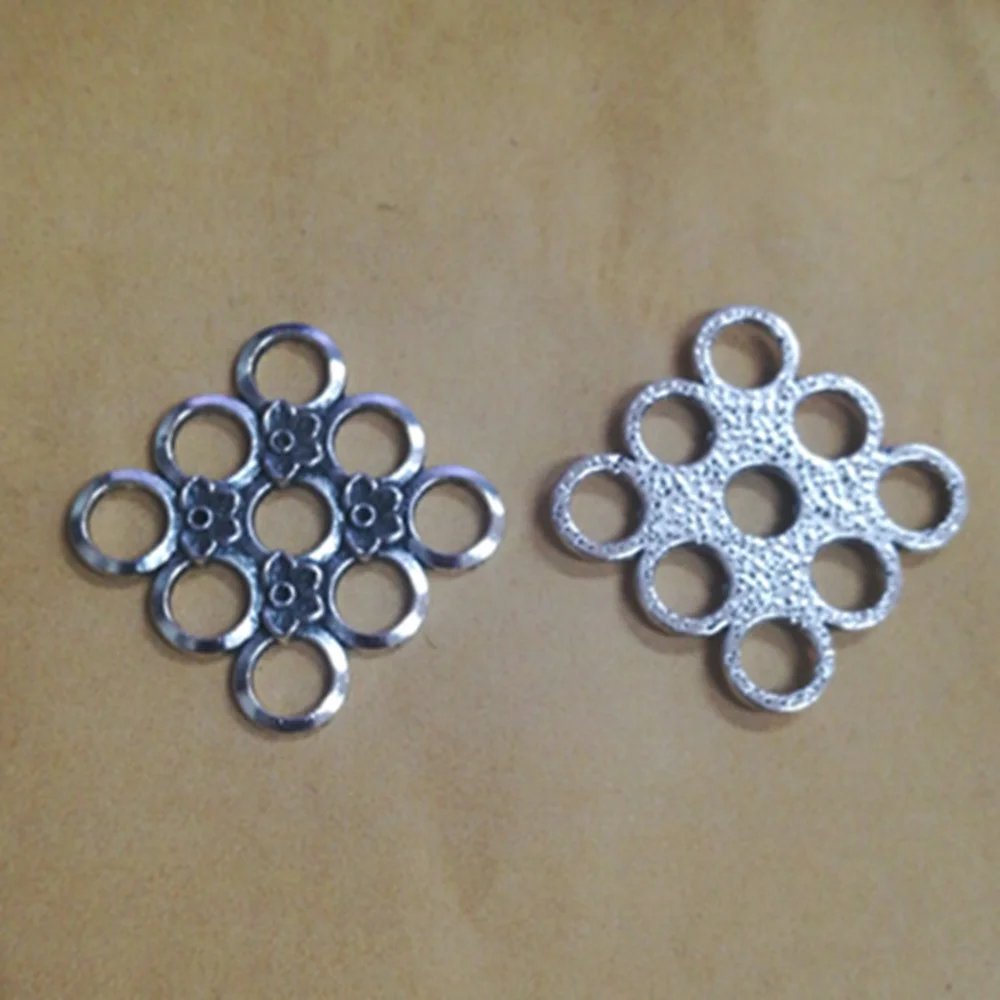 

Jewelry Findings Components Round Hole Earring Connector 34x34mm 4pcs