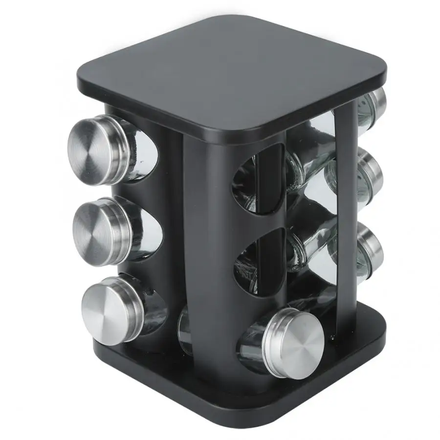 12 банка для специй вращающаяся подставка приправ столешница Нержавеющая сталь