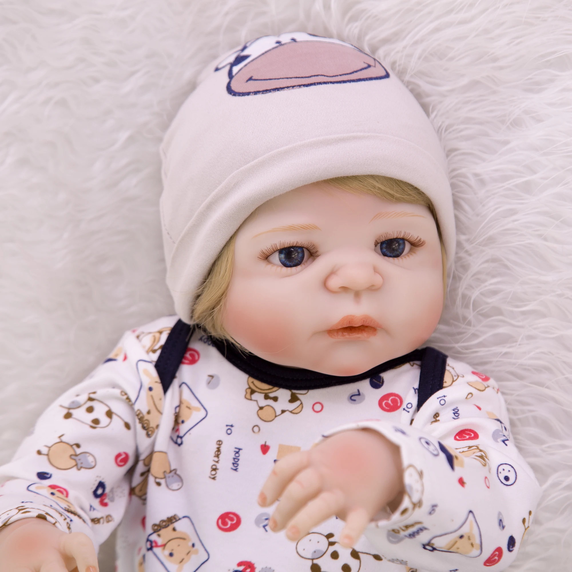 Кукла-младенец KEIUMI полностью силиконовая кукла-реборн 23 дюйма с обезьяной для