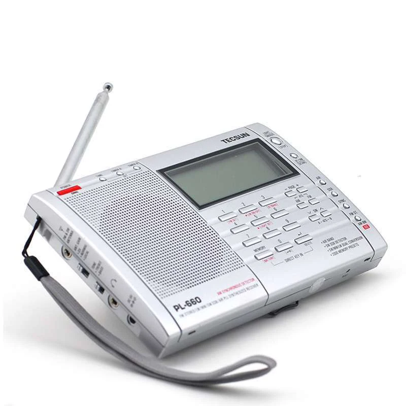 TECSUN PL-660 радио PLL SSB VHF AIR Band радиоприемник FM/MW/SW/LW с двойным преобразованием PL660 |