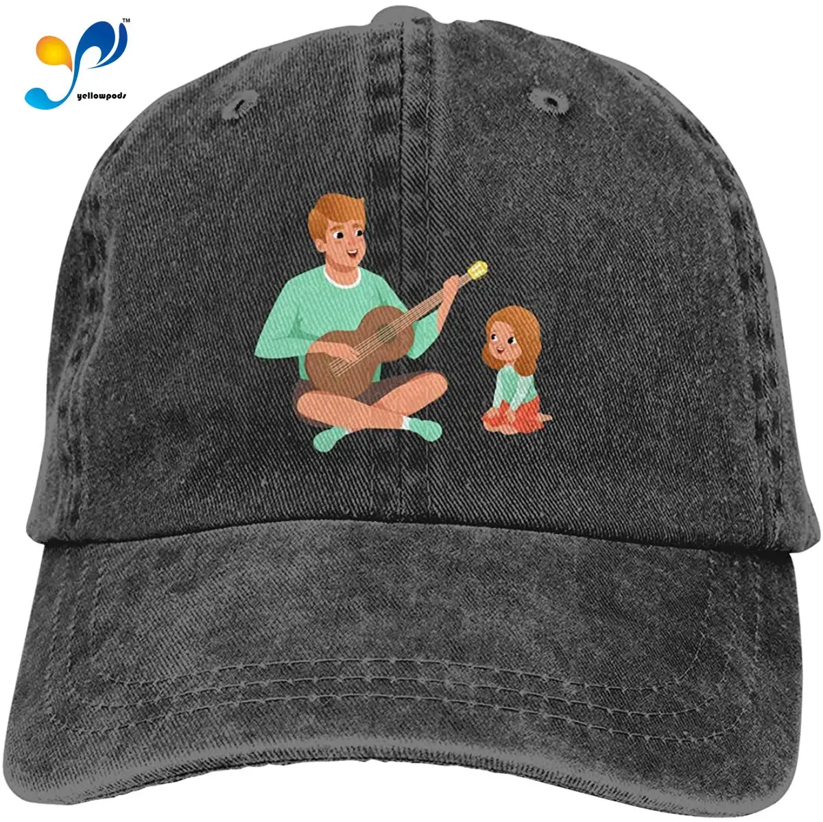 

Мягкая регулируемая бейсболка унисекс The Guitar Father