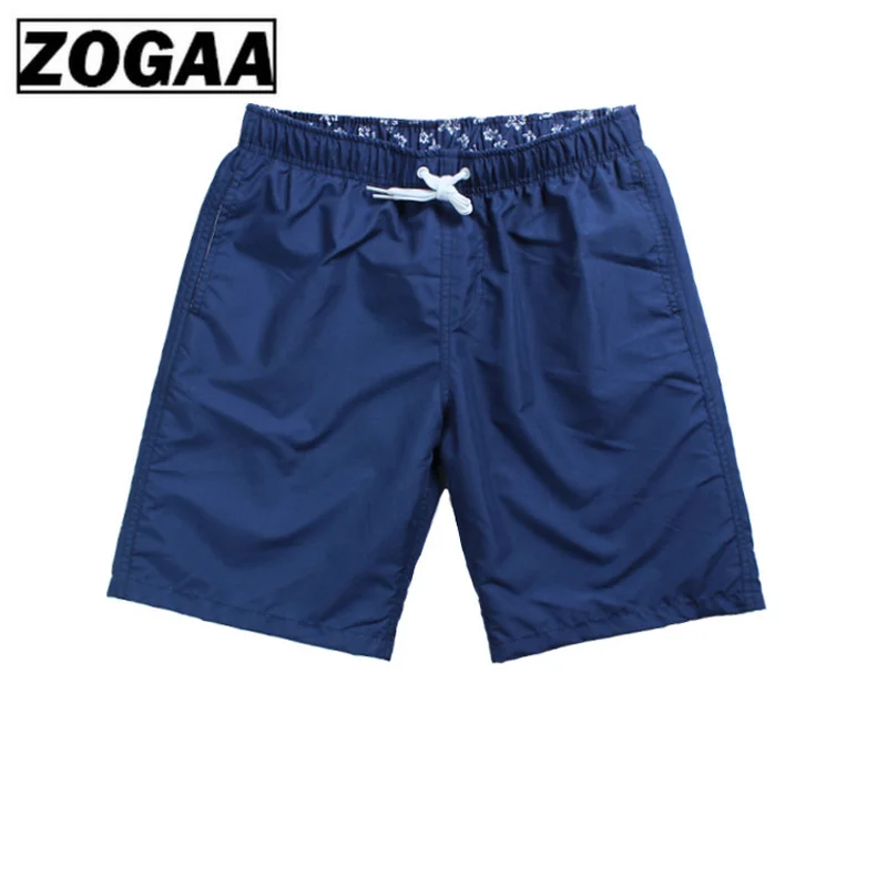 Мужские трусы до колена ZOGGA Однотонные для бодибилдинга 100% полиэстер высокого