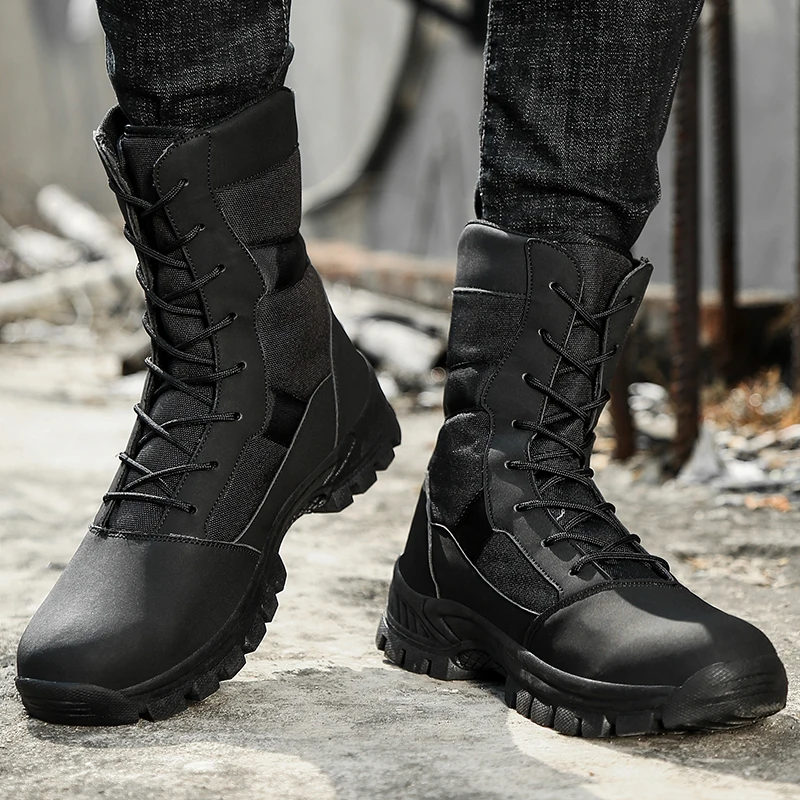 

2021 new men's fleece outdoor snow boots cotton shoes non-slip comfortable warm fashion winter work style