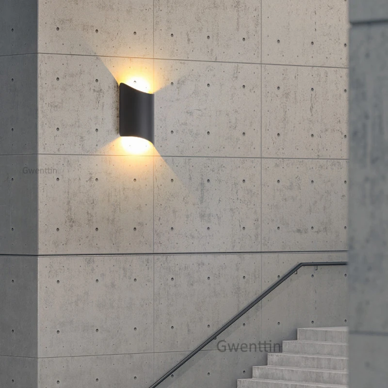 Уличная Водонепроницаемая настенная лампа для лестницы современные