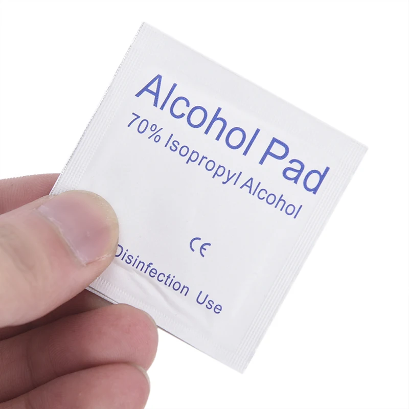 10 шт. одноразовые алкоголь дезинфекции салфетки устройство для наружного