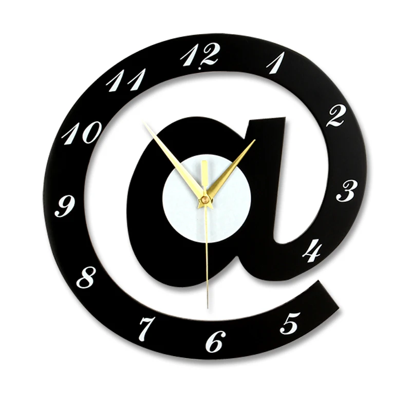 Большие милые настенные часы с абстрактным тихим современным дизайном