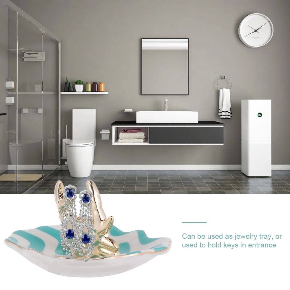 Модные ювелирные изделия пластины керамические кольца держатель Простые