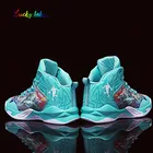 Кроссовки для мальчиков и девочек, сетчатые, на шнуровке, повседневная спортивная обувь для баскетбола, для бега и школы