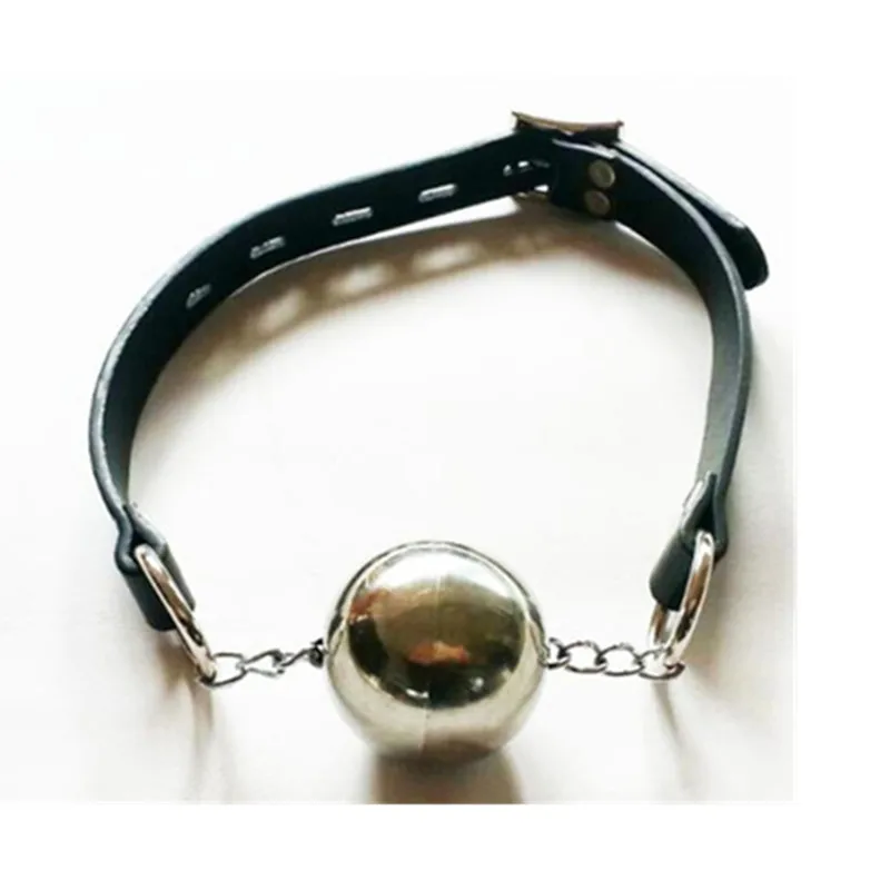 Нержавеющая сталь рот кляп вилка кожа оральный фиксатор бондаж удерживающие