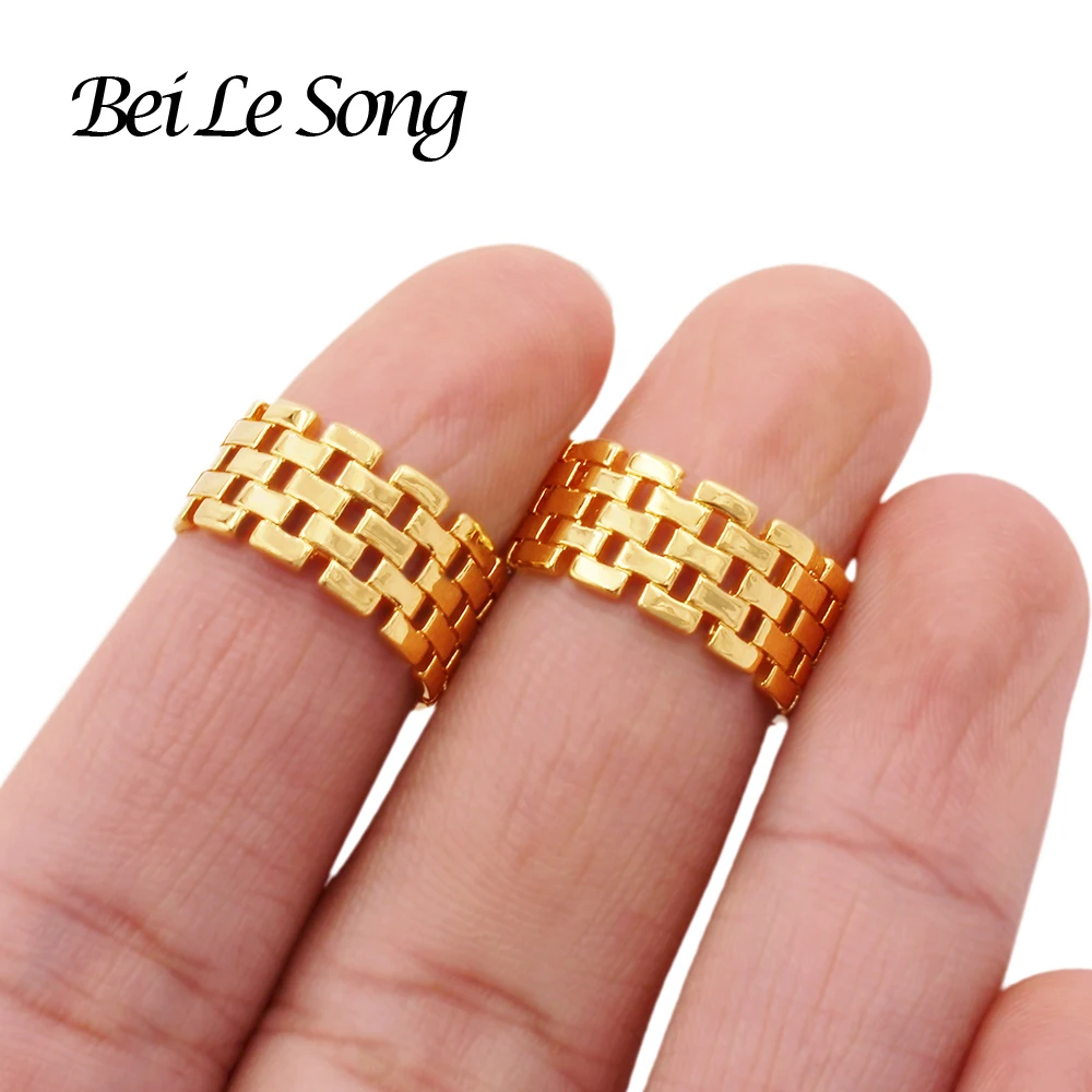 Кольца золотого цвета 24 к для женщин Свадебные украшения с изменяемым размером